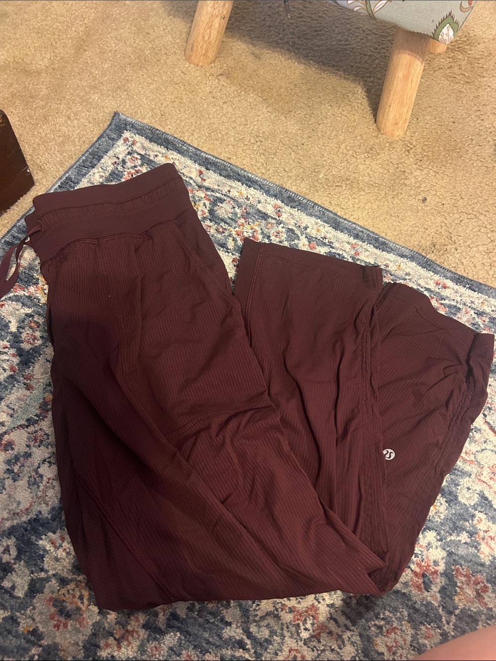 Lululemon Maroon Cropped Dance Studio Pants